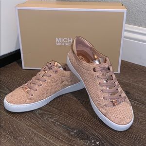 michael kors skyler sneaker gold
